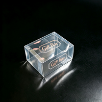 Boîte pliante en PET transparente rectangulaire recyclable personnalisée, boîte d'emballage en plastique pour friandises pour animaux de compagnie