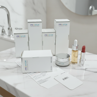 Kit de traitement des boutons d'acné personnalisé, emballage en boîte, feuille d'aluminium argentée, emballage cosmétique personnalisé, emballage en papier, 100 ml