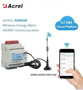ADW300W IoT 3 fase sem fio medidor de energia inteligente AC kWh medidor de energia elétrica incluindo 3 Cts max.current 100A