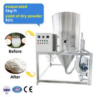 Haute efficacité petit séchoir à pulvérisation rotatif lait en poudre traitement lait de coco pulvérisation machines sèches