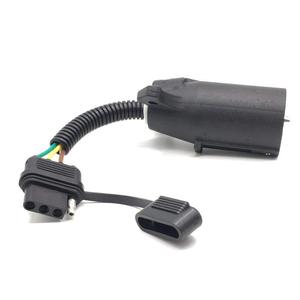 American 7 Pin To 4 Pin <b>Adapter</b> Cable With Waterproof Cover For Car <b>Plug</b> DC Output PVC Material Black Color - Product Image 4