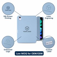 Étui souple en TPU pour tablette iPad 10e génération 10,9 pouces 2022 et iPad 11e génération A16 2025 avec support intelligent pliable et emplacement pour stylet intégré