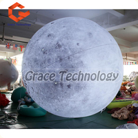 Ballons gonflables Neuf Planètes pour décorations de fête sur le thème de la Lune / Ballon publicitaire en PVC Lune et Terre