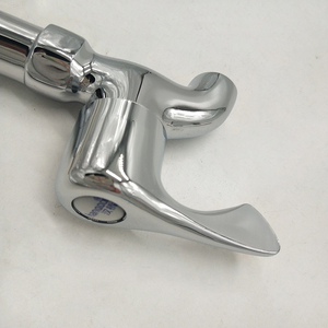 Robinet de lavabo en laiton chromé poli de haute qualité, design moderne, poignée en <span class=keywords><strong>zinc</strong></span>, montage mural, pour extérieur, balcon, salle de bain - Product Image 3