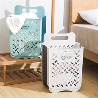 Panier à linge pliable en PP TPR de 10 kg pour le rangement et l'organisation, moulé par injection, avec une bonne réduction
