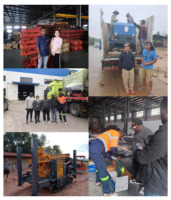 Nouvelle foreuse compacte et agile MCE400 à moteur diesel, entièrement hydraulique, pour exploration de puits d'eau à grande vitesse (400 m)