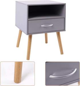 Table <span class=keywords><strong>de</strong></span> chevet moderne pour chambre à coucher, style moderne, table <span class=keywords><strong>de</strong></span> chevet double avec rangement, <span class=keywords><strong>deux</strong></span> ensembles, vente d'usine - Product Image 3