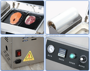 เครื่องซีลสูญญากาศแบบตั้งโต๊ะอัตโนมัติ รุ่น DZ-250T สำหรับบรรจุภัณฑ์อาหาร เช่น ปลา เนื้อสัตว์ ชีส ด้วยฟิล์ม/ถุง - Product Image 4