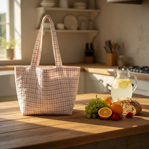 Sacs à main rayés personnalisables en gros, tendance 2026, écologiques, portables, légers, pour un usage quotidien, sacs de plage pour femmes - Product Image 4