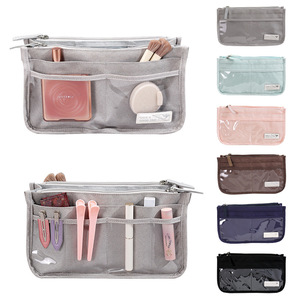 Travel Cosmetic <b>Bag</b> Medium Size With <b>Clear</b> Pockets For <b>Toiletries</b> Storage Trip Use - Product Image 5