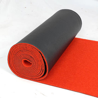 Thick Gray Carpet With Anti-Slip Backing PVC Rubber Bottom for Outdoor Weddings & Commercial Events-Runner Rugs