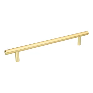 Master con 96 unità di maniglia in acciaio, 192mm, linea del cilindro, ottone brillante - Product Image 1