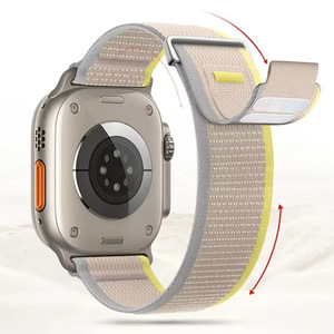 Correa de Nailon Tejido Transpirable Upro para Reloj Apple Serie 10 11 Ultra 2 49mm 46mm 42mm, Correa de Nailon de Tela Suave para Reloj - Product Image 3