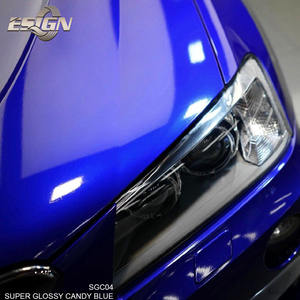 AURORA CANDY BLUE Car <b>Wrap</b> Vinyl Film Self Adhesive Vinyl High Quality Air <b>Bubble</b> Free - Product Image 2