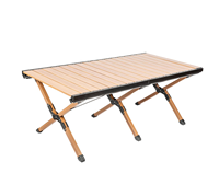 Table pliante en aluminium au design moderne pour l'extérieur
