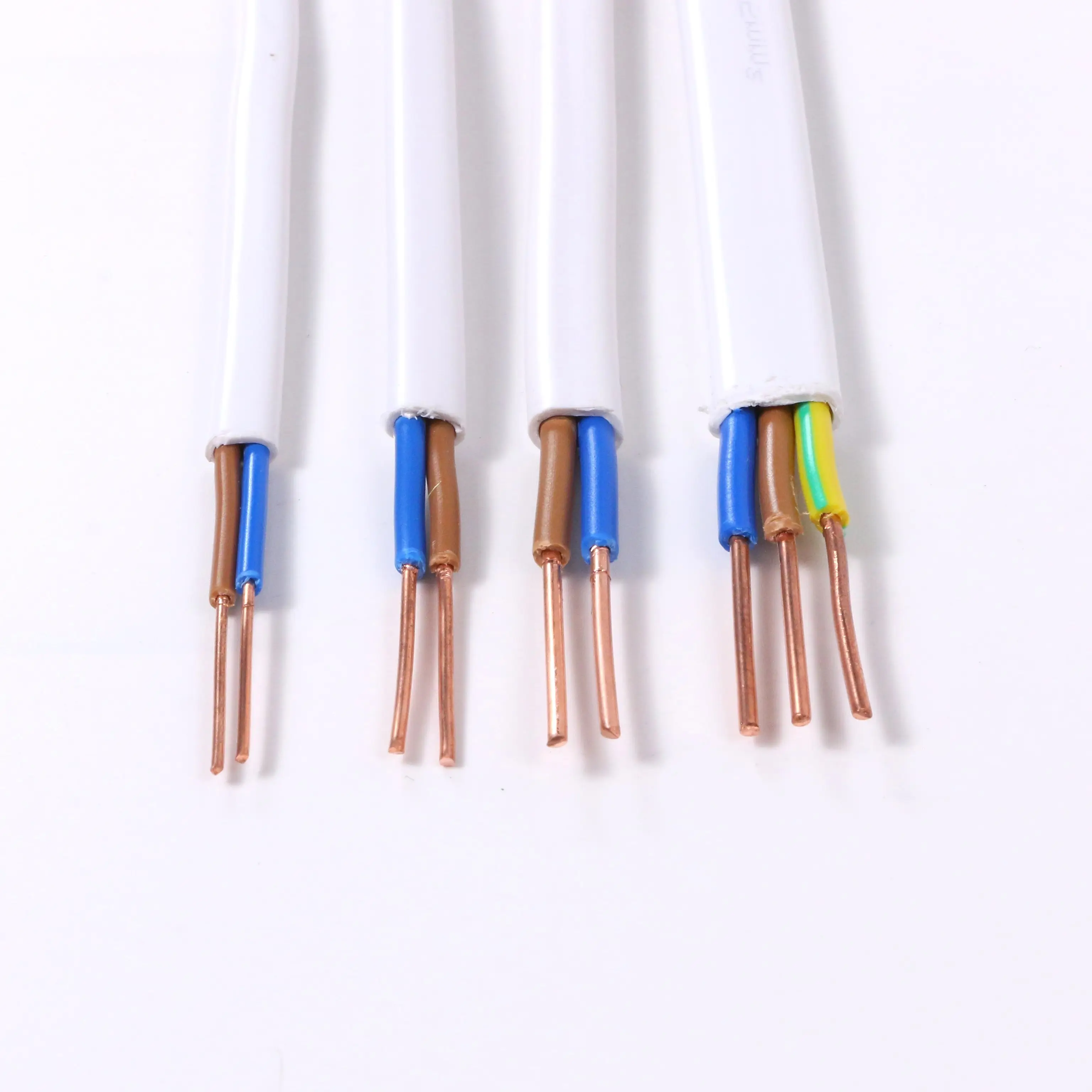 electrical wire 2.5 mm 0.75mm 1mm 1.5mm 2.5mm 4mm 6mm 2 Core Parallel Flat Line Pvc Insulated electrical cables for house wiring