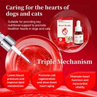 Gotas para la Salud del Corazón Pevet para Perros y Gatos de Todas las Edades, CoQ10, Refuerzo Inmunológico, Vitaminas y Minerales, Absorción Rápida, Seguras, Vida Útil de 2 Años