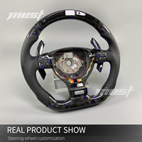 Volant en fibre de carbone personnalisé avec affichage à LED intelligent pour Volkswagen MK5 Golf GTI R32 Passat R36 Polo Jetta GLI hayon