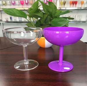 480ml produttore fornito gelato in plastica acrilico tazze PC colore trasparente Golbet succo di insalata tazze martini bicchiere di vino - Product Image 6