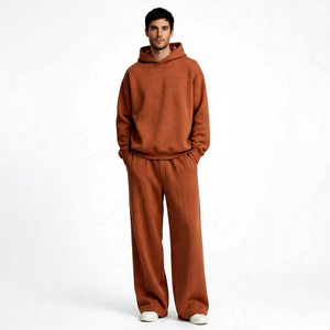 Conjunto Deportivo con Capucha PADA PRIME Unisex, Sólido, Transpirable, Ligero, de Poliéster/Algodón/Felpa, Sudadera de Manga Larga y Pantalones Deportivos - Product Image 1