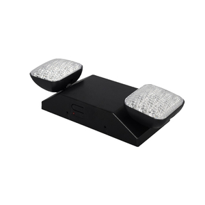 Perlengkapan pencahayaan darurat LED UL924 dengan 2 kepala mata serangga LED dan baterai cadangan-lampu keluar standar US warna hitam - Product Image 5