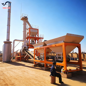 Planta Móvil de Mezcla de Asfalto de Flujo Contrario de 80t/h para Producción de Mezcla Caliente HMA, Sistema de Operación Continua para Pavimentación de Carreteras - Product Image 3