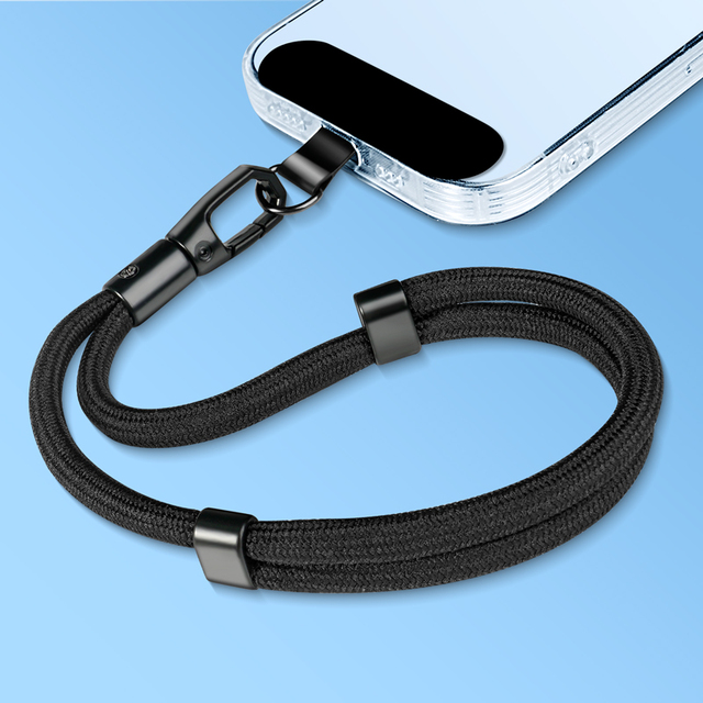 Universal Cute Polyester Mobile Phone Lanyard Fashionable Short Wristlet Keychain Rope Neck Strap for Cell Phone Use