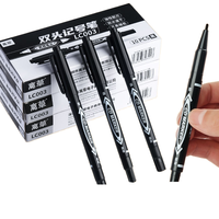 Marqueur permanent à double pointe 0,5/1 mm, noir, imperméable, séchage rapide, pour papier, 120 stylos, pour peinture artistique, pointe ultra-fine, à l'huile, vente en gros