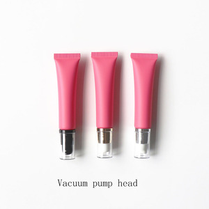 Tubo Cosmetico Opaco Rosso Pesca da 15g, Tubetto per Crema Occhi/Labbra da 15ml con Testa in Lega di Zinco/Ceramica/Goccia/Pompa, Tubetti per Rossetto Liquido - Product Image 6