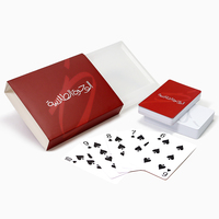Jeu de cartes de poker de luxe personnalisé en deux volumes avec boîte et étui en plastique