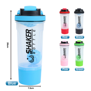 Bouteille de shaker B30-0080 parfaite pour les shakes protéinés et les bouteilles d'eau en poudre de shaker en plastique pré-entraînement 700ml bouteille de <span class=keywords><strong>shake</strong></span> de sport - Product Image 2