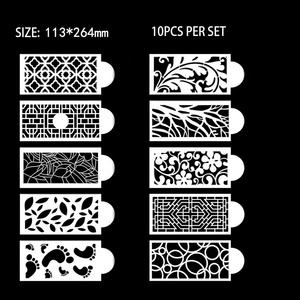 Modèle de gâteau en gros modèle classique ustensiles de cuisson Graffiti <span class=keywords><strong>peinture</strong></span> <span class=keywords><strong>peinture</strong></span> en aérosol <span class=keywords><strong>pochoir</strong></span> moule pour gâteau outils de cuisson - Product Image 4