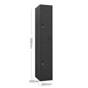 Duas portas aço gabinete pessoal armário armário metal guarda-roupa, armário do estudante