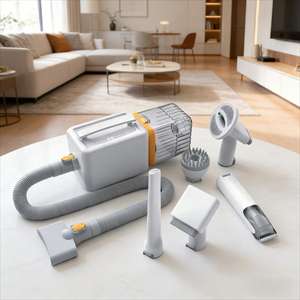 Secador de Pelos para Animais de Estimação Profissional OEM de Fábrica com Escova de Sucção a Vácuo para Cães e Gatos, Baixo Ruído, Kit de Limpeza Elétrica para Animais de Estimação - Product Image 2