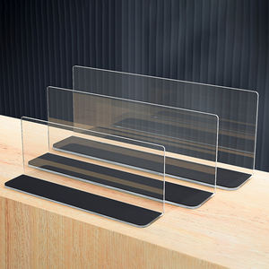 Tailles personnalisées en forme de L Séparateurs d'étagères de pharmacie transparents Séparateur de stock facile pour affichage de supermarché pour armoires et étagères de magasin - Product Image 5