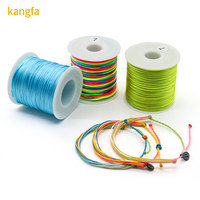 Cordon en nylon de 82 m, 1 mm, cordon de macramé chinois, fil à perles, fil pour la fabrication de bijoux, bracelet tressé DIY