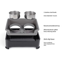 Gamelle pour animaux de compagnie tendance et écologique en acier inoxydable et plastique, antidérapante, anti-déversement et anti-gaspillage, vente en gros