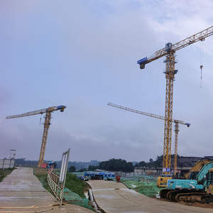 Grúa Torre de Plataforma Plana Dahan Qtz160-7013-10t en Oferta, Capacidad de Elevación de 10 Toneladas, Momento de Elevación de 160t. M Span 70m Altura Máxima 200m Precio de Fábrica - Product Image 2