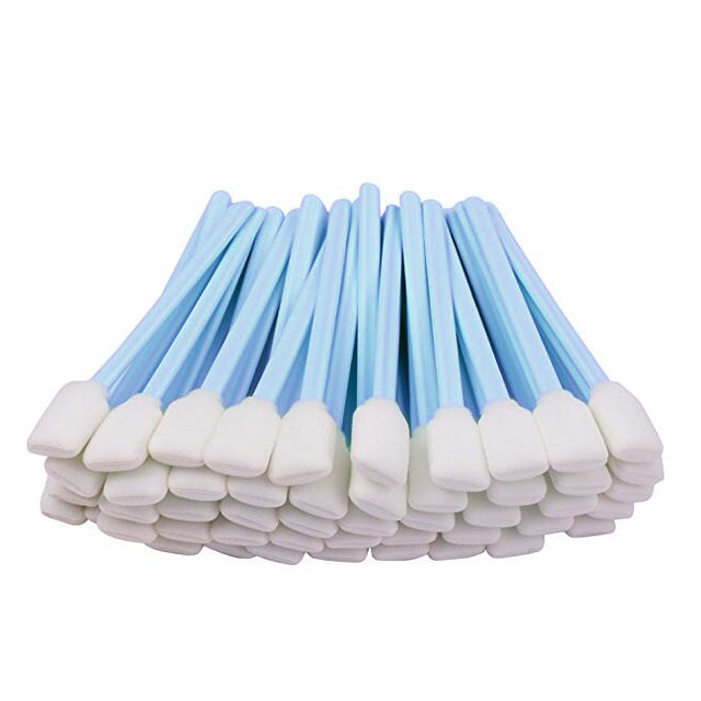 Square Rectangle Head Foam Cleaning Swab Sticks for Solvent Format Inkjet Printer Roland Optical Equipment