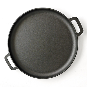 Cina fabbrica preseasoned dia35cm ghisa rotonda pizza pan - Product Image 2