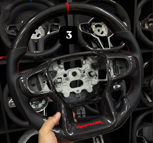 Volant en fibre de carbone LED F8 pour <span class=keywords><strong>Ferrari</strong></span> F458 488 F12 FF, modèle ancien amélioré, montage direct - Product Image 3