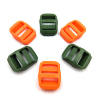 Boucles de verrouillage en plastique pour échelle, ajusteurs de sangle à trois glissières pour sac à dos, équipement tactique de camping en plein air