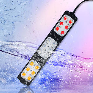 ไฟ LED DC12V/24V 12 ดวง 18 ดวง, ไฟโมดูลกระพริบสีแดงและสีน้ำเงิน, ไฟเตือน, ไฟสัญญาณรถบรรทุกและรถจักรยานยนต์ - Product Image 6