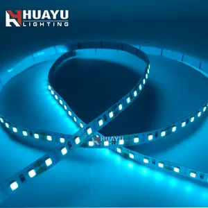 Smd5050 smd2835 smd 3528 60leds/m 120leds/m, flexível, 12v 24v, cor azul gelo