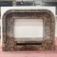 Cheminée électrique autoportante moderne en marbre sculpté avec design onyx pour la décoration intérieure – Vente chaude en Chine