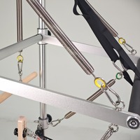 Combinaison Premium Reformer Trapeze, Reformer Pilates en Bois d'Érable avec Tour Trapeze en Alliage d'Aluminium, Cadillac Reformer