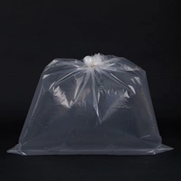 Sachets transparents en LDPE à fond plat, résistants à l'humidité, taille personnalisée, vente en gros par une entreprise chinoise, emballage alimentaire standard pour supermarchés