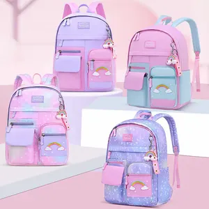 Backpack for Girls Primary School Student Bag 8-14 Years Children Pink  Bookbag Kids Satchels Teenagers