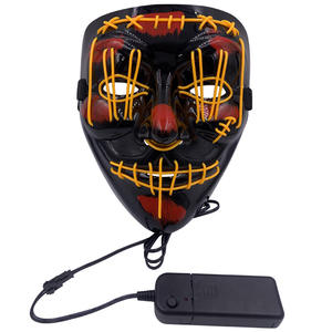 Halloween Horror Funny <span class=keywords><strong>Ghostface</strong></span> Máscara LED luminosa Nuevo producto creativo para fiestas de graduación Efecto de sangre hecho de plástico - Product Image 5