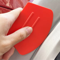 Herramienta de Aplicación de Película para Automóviles, Raspador de Goma, Herramienta de Belleza Semicircular para Película de Cambio de Color, Espátula para Agua